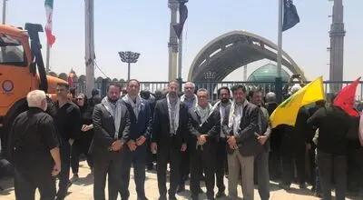 خدمات رسانی گروه مالی گردشگری و بانک گردشگری در مراسم وداع با امام شهید انقلاب