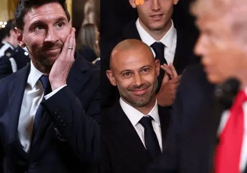 مسی با تشویق ترامپ مثل یک احمق به خودش سیلی زد