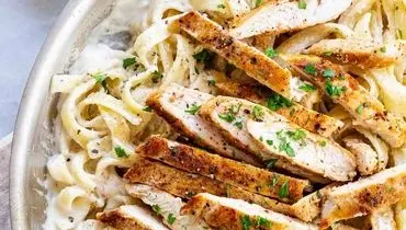 طرز تهیه اسپاگتی مرغ رستورانی با طعمی عالی و بی نظیر
