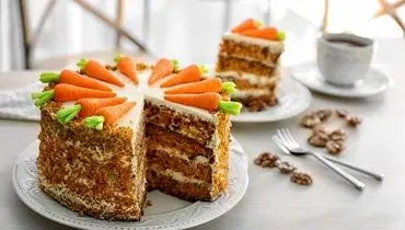 طرز تهیه  کیک هویج خانگی بدون فر