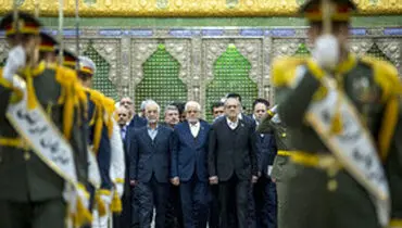 حضور هیات دولت در مرقد امام(ره) + تصاویر