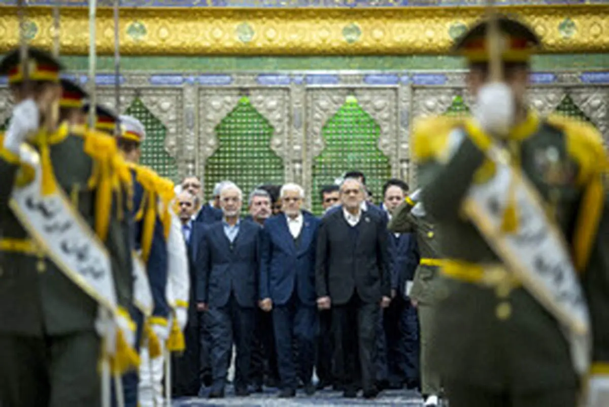 حضور هیات دولت در مرقد امام(ره) + تصاویر