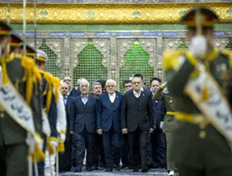 حضور هیات دولت در مرقد امام(ره) + تصاویر