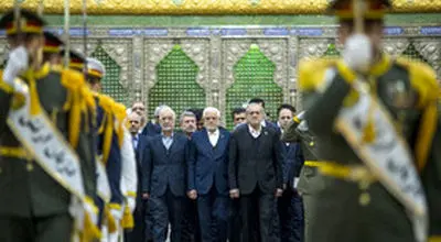 حضور هیات دولت در مرقد امام(ره) + تصاویر