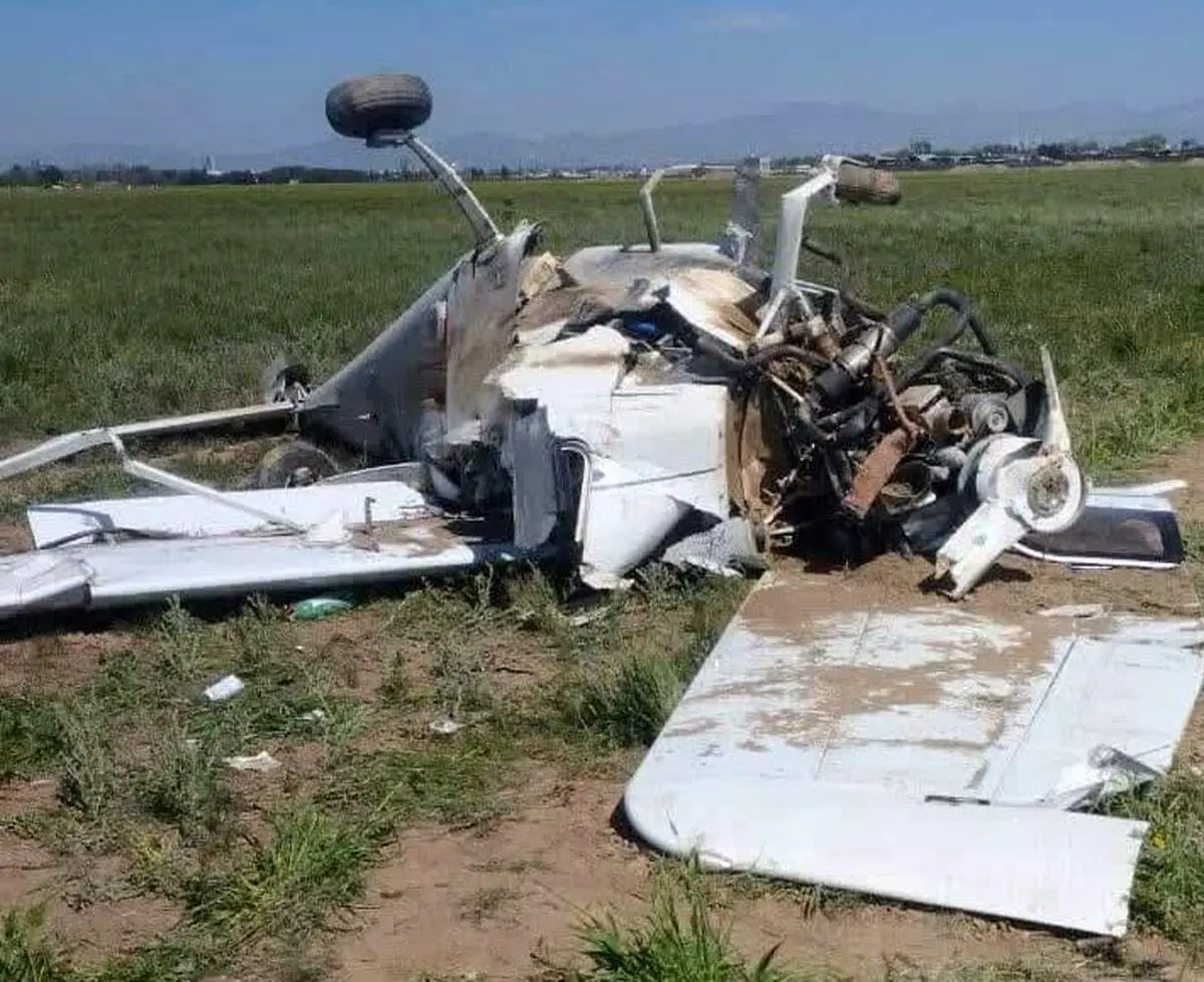 سقوط بالگرد آموزشی در فرودگاه قزوین