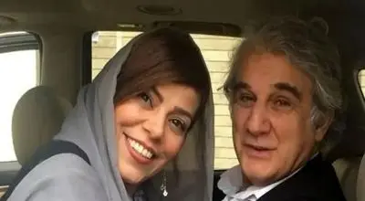 قاب اختصاصی از زندگی خصوصی؛ مهدی هاشمی و همسر جوانش با تم قرمز یلدایی!