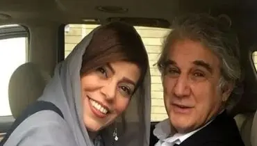 قاب اختصاصی از زندگی خصوصی؛ مهدی هاشمی و همسر جوانش با تم قرمز یلدایی!