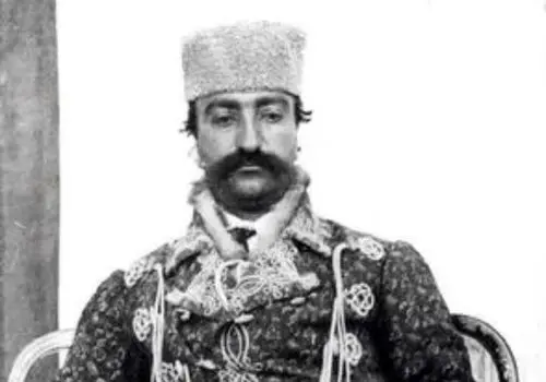 نقاشی ناصرالدین‌شاه از خودش در ایام ولیعهدی