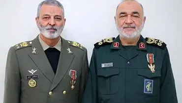 دیدار فرمانده سپاه و ارتش باهم + فیلم