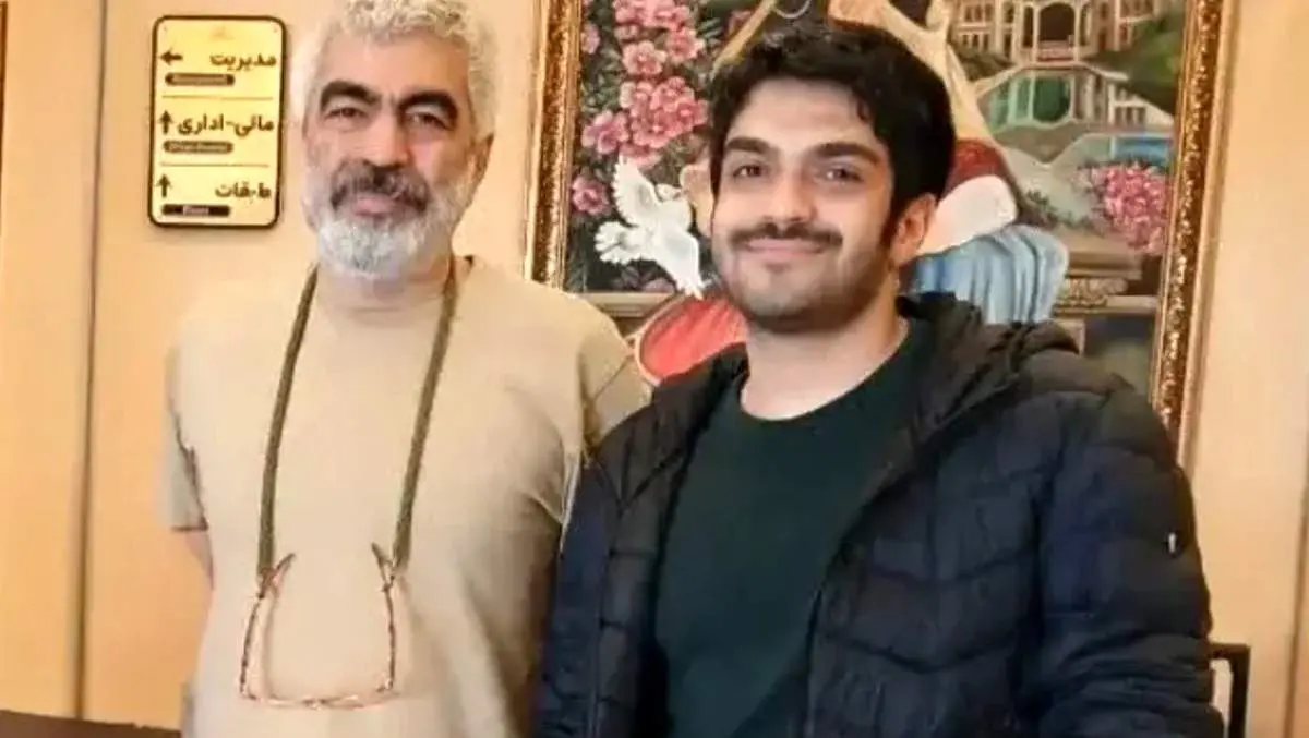 قاب مشترک سروش صحت با پسرش که حالا بازیگر شده است