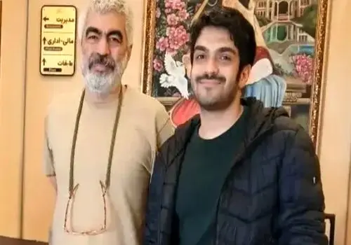قاب مشترک سروش صحت با پسرش که حالا بازیگر شده است