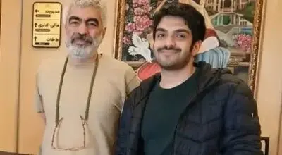 قاب مشترک سروش صحت با پسرش که حالا بازیگر شده است