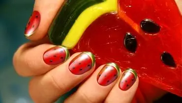 طرح ناخن های فانتزی و خاص برای شب یلدا+ تصاویر