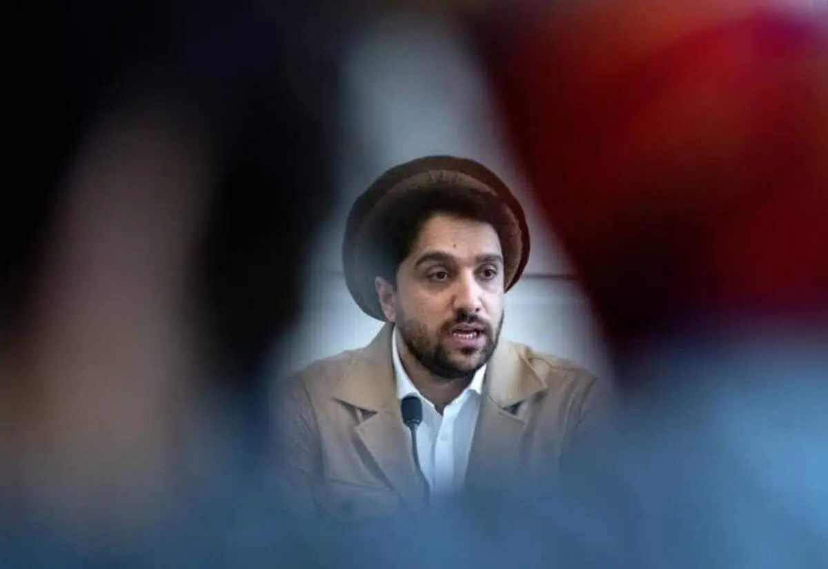 دو قاب از پسر احمد شاه مسعود در مراسم امروز