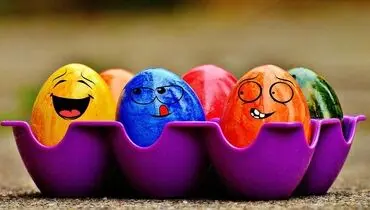 بازی‌کردن این حیوان عجیب‌ با تخم‌مرغ‌های عید وایرال شد+ فیلم