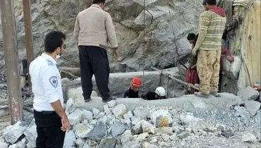 ۲ مصدوم در حادثه ریزش معدن در یزد