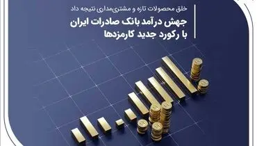 جهش درآمد بانک صادرات ایران با رکورد جدید کارمزدها
