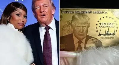 
ترامپ به خواننده معروف پاپ کارت طلایی داد
