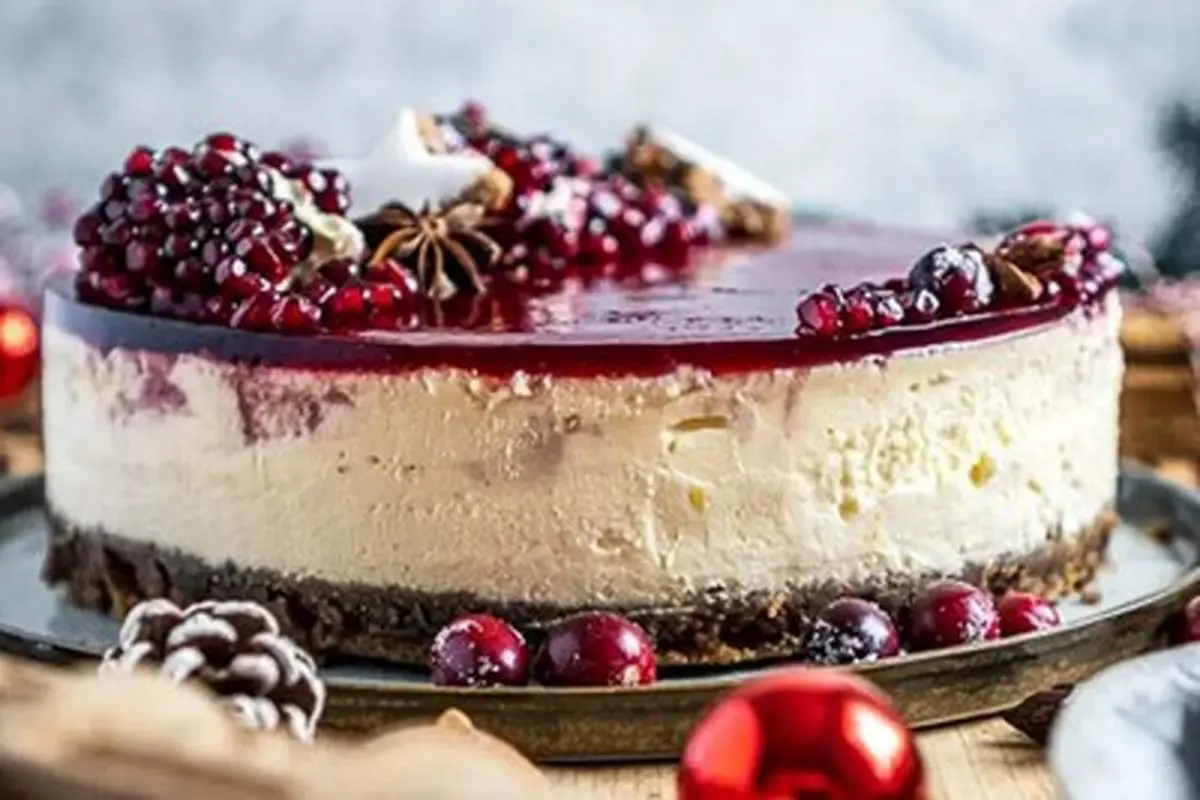 دستور پخت چیز کیک مارس بدون فر با سس باتر اسکاچ
