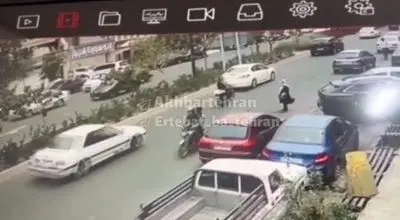 سرقت وحشیانه گردنبند از یک زن در بلوار دریا سعادت‌آباد تهران + ویدیو