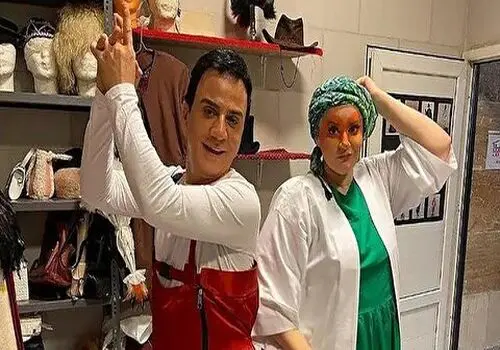 عمو پورنگ در کنسرت خواننده معروف
