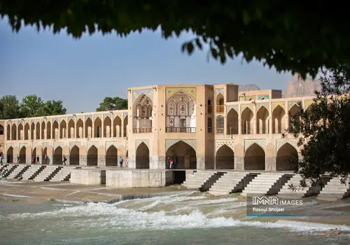 وضعیت پل خواجو و زاینده‌رود در دوران قاجار+ عکس