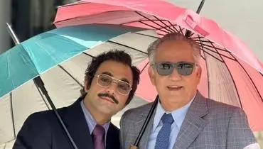 عکسی از مجید مظفری وتینا پاکروان در پشت صحنه تاسیان!