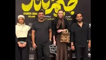 قد بلند خانم بازیگر روسی در کنار سام درخشانی جلب‌توجه کرد