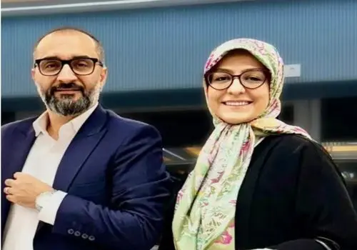 مجری مشهور روی آنتن زنده قربان صدقه همسرش رفت/ویدیو 