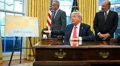 ترامپ: هنوز در مورد تغییر نام خلیج فارس تصمیمی نگرفته‌ام