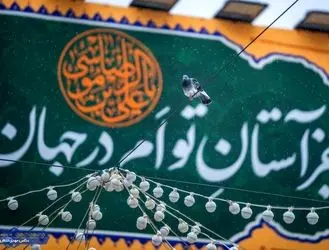 عکس | بارش باران بهاری در بهشت رضوی