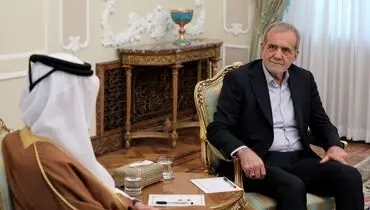  گفت‌وگوی تلفنی پزشکیان با امیر قطر