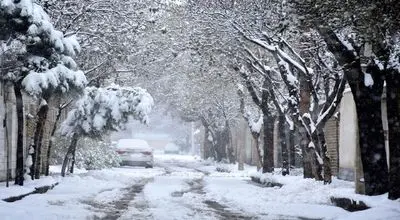انسداد این جاده به دلیل کولاک شدید