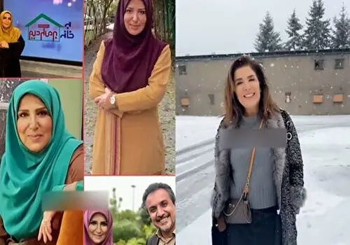 خانم مجری معروف به خانه بر می گیردیم در کانادا عاقد عروس شد / عکس شوکه کننده ژیلا امیرشاهی با لباس مجلسی