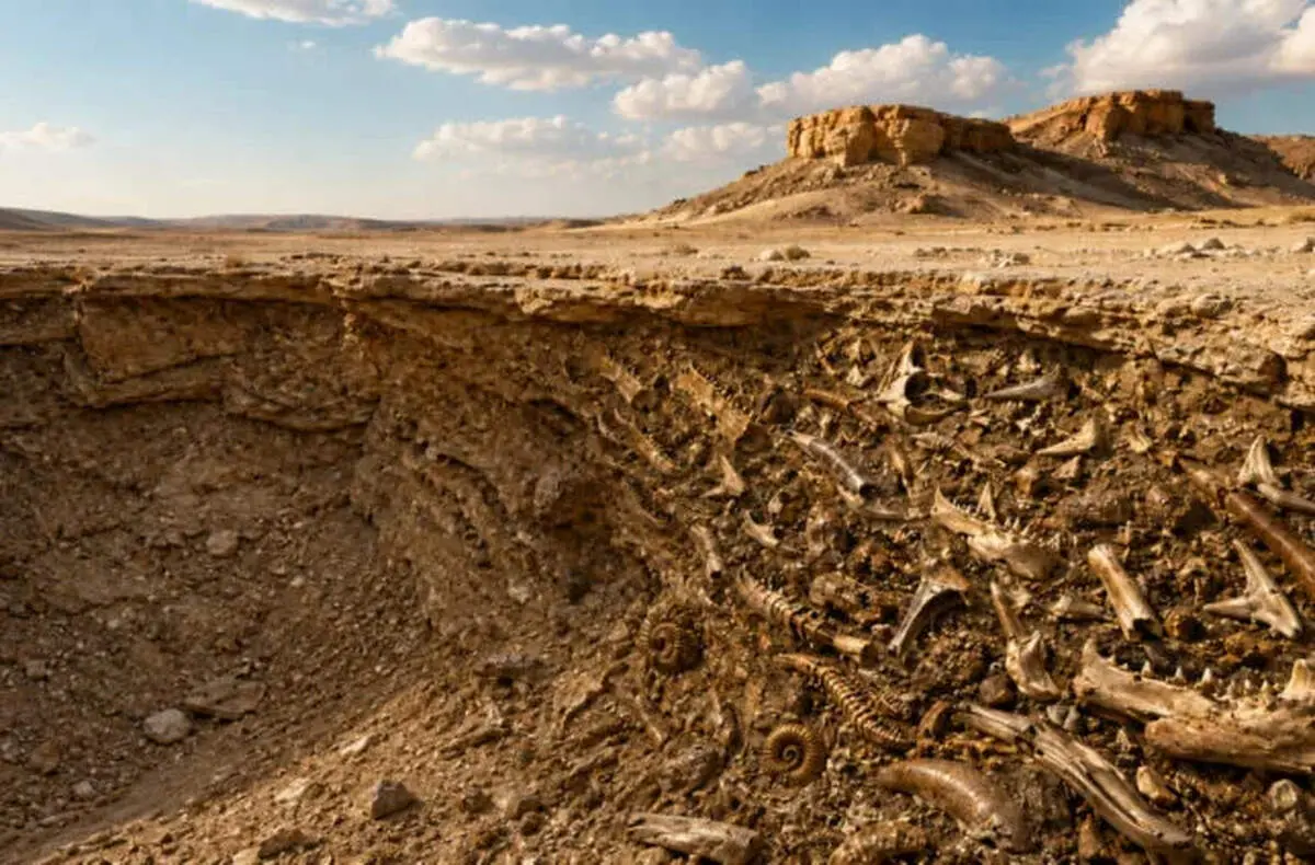ردپای پررمزوراز موجودات دریایی در دل بیابان مصر + تصاویر