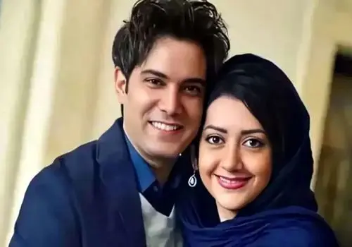 جدیدترین تصویر عاشقانه امیرعلی نبویان و همسرش!