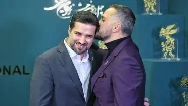 خوش و بش میلاد کی مرام با پسر شهید معروف+ عکس