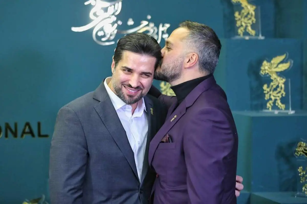 خوش و بش میلاد کی مرام با پسر شهید معروف+ عکس