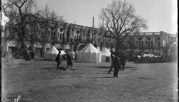 میدان توپخانه تهران در دوران ناصرالدین‌ شاه قاجار+ عکس 
