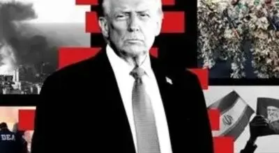 تصویر ترامپ روی بدنه موشک هوافضای سپاه