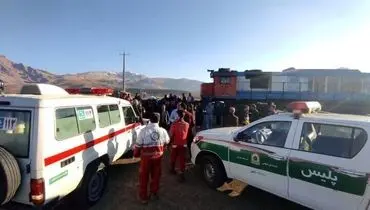 تصادف قطار با سمند در کرمانشاه با ۲ جان‌باخته