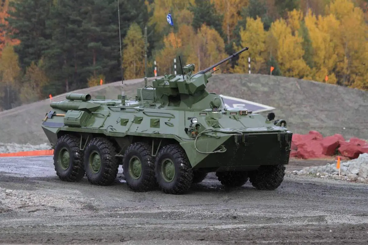 ستون BTR-82A نیروهای حافظ صلح روسیه در قره باغ کوهستانی+ فیلم