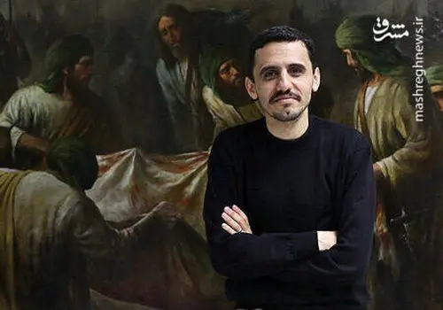 رونمایی از اثر عاشورایی تازه روح‌الامین / عکس
