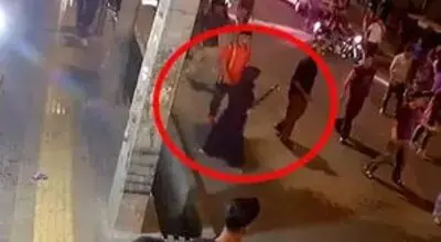 ویدئویی از شمشیرکشی یک زن در نسیم‌شهر