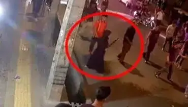 ویدئویی از شمشیرکشی یک زن در نسیم‌شهر