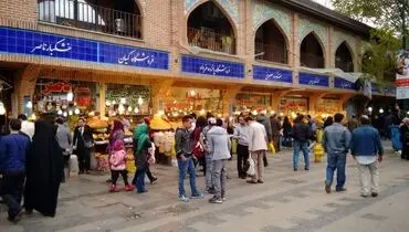 تصاویری بی رمق از بازار بزرگ تهران و مردمی که تنها رهگذرند!