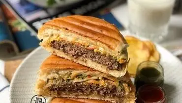 طرز تهیه پنینی برگر خوشمزه و مجلسی به سبک رستورانی