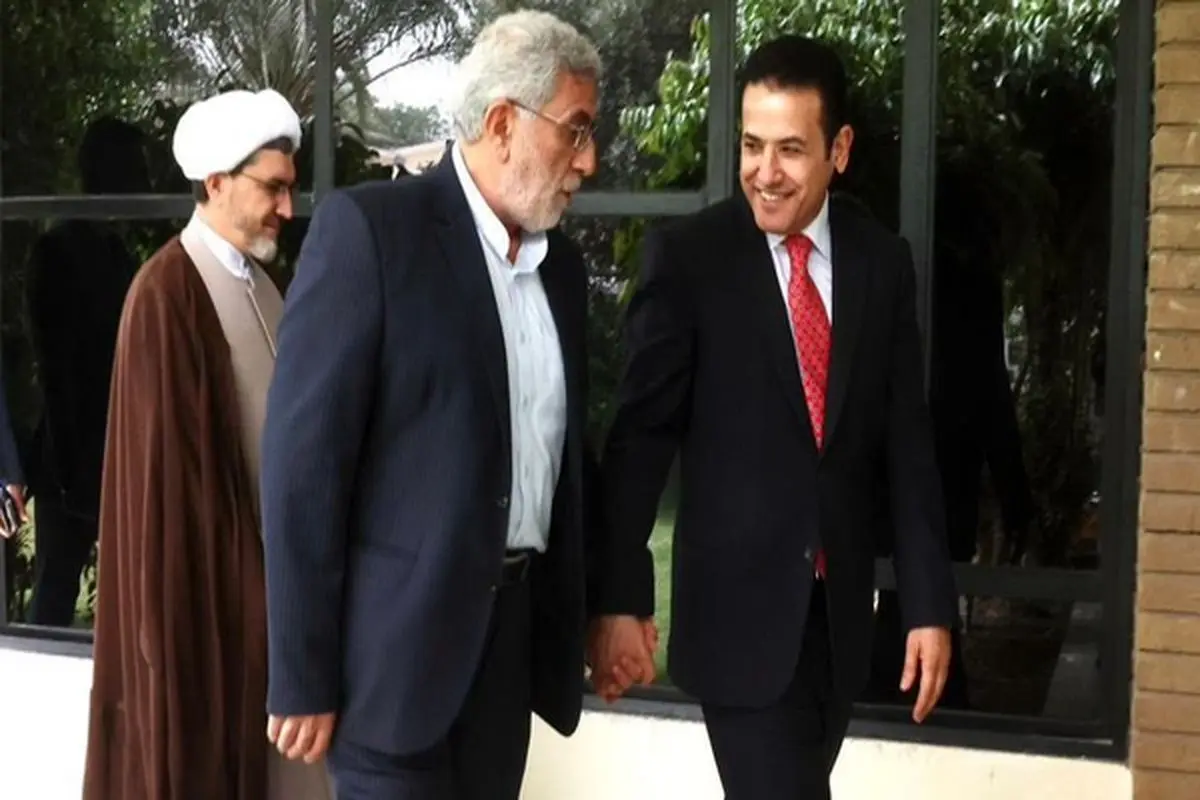 دیدار مشاور امنیت ملی عراق و قاآنی در بغداد