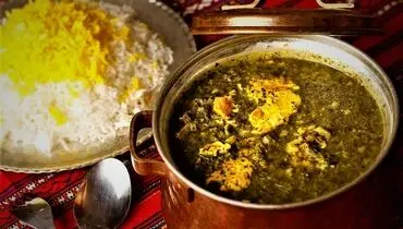 طرز تهیه خورش ترش تره اصیل گیلانی+فیلم/آموزش غذای بهاره گیلانی