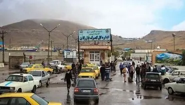 ازدحام جمعیت در مرز زمینی ایران و ترکیه!+فیلم